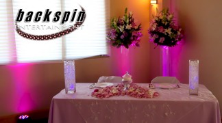 Targeted Accent Uplighting - Sweetheart Table
